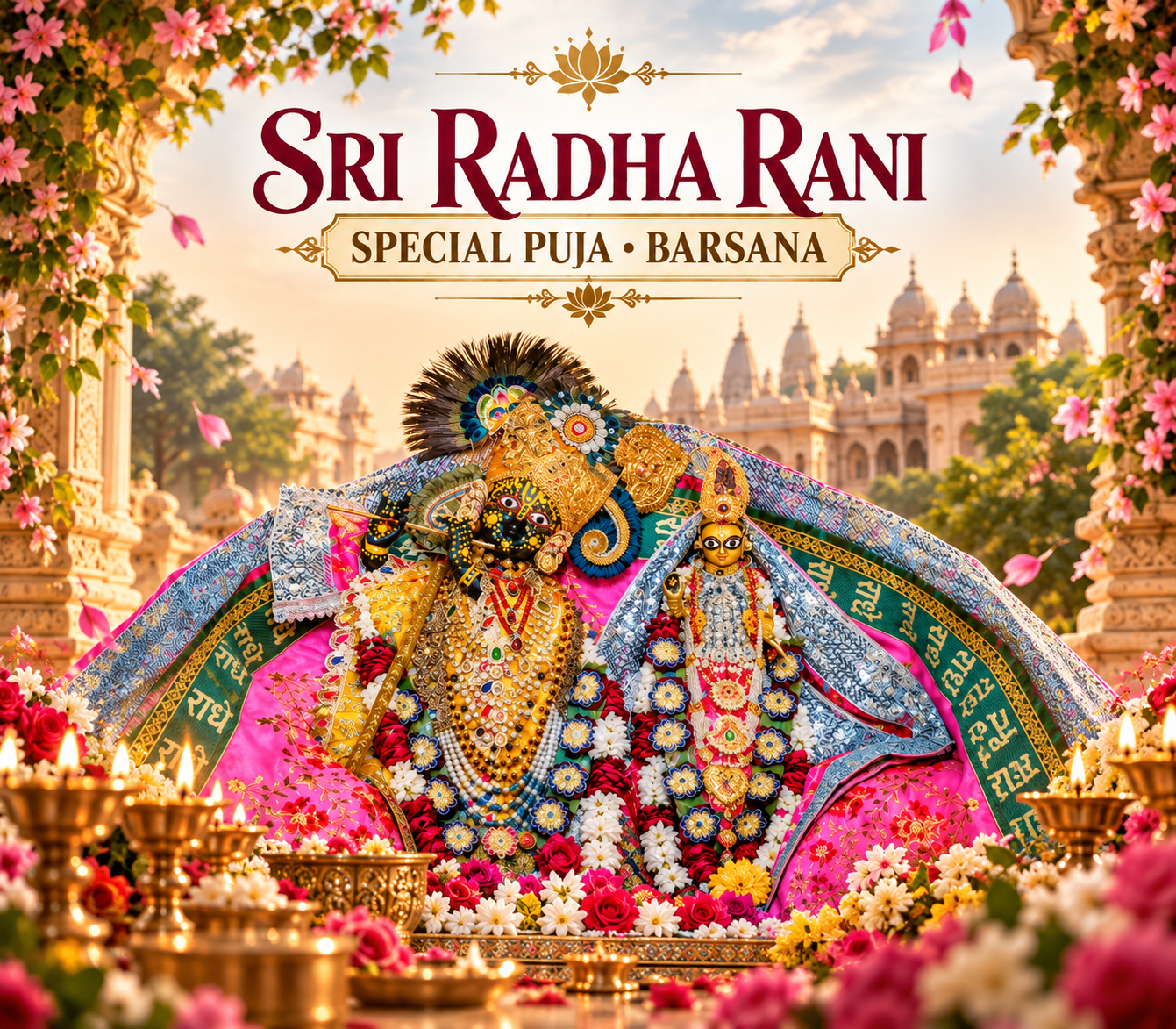 Sri Radha Rani Special Puja in Barsana
