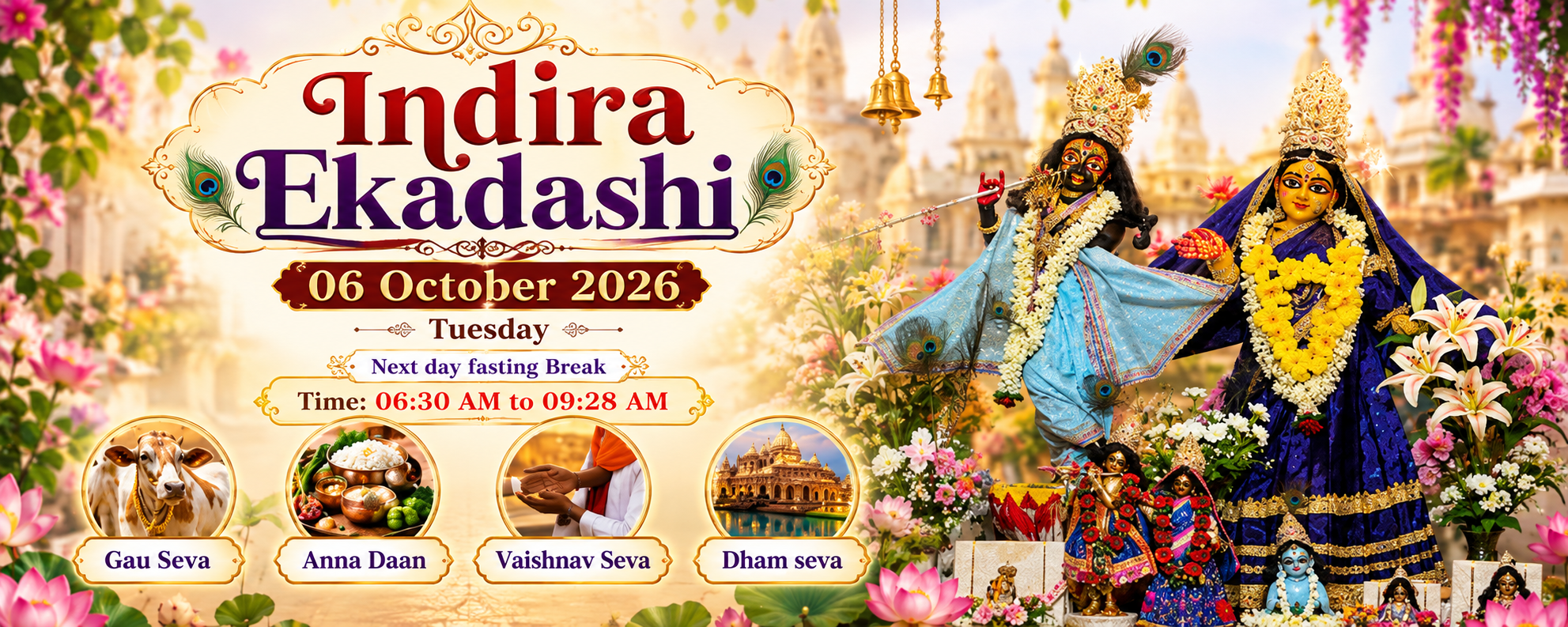Indira Ekadashi Festival Banner