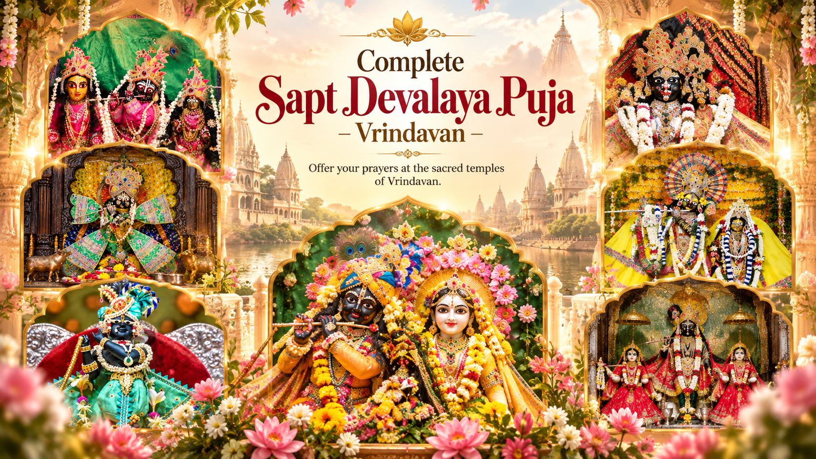 Complete Sapt Devalaya Puja in Vrindavan